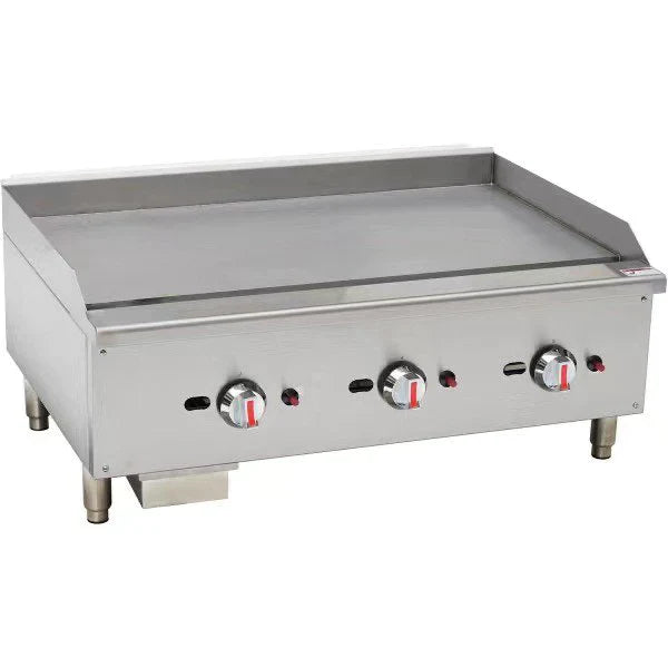 Gas Countertop Griddle 3 Burner